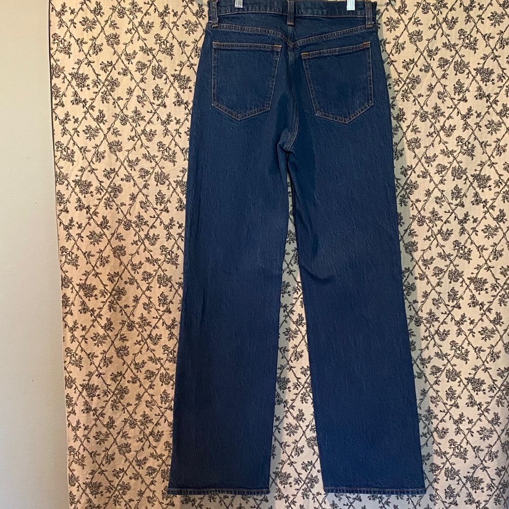 Abercrombie & Fitch Women's High Rise Jeans - Dark Blue - Picture 2 of 3